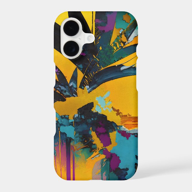 Golden Horizon – Abstract Tropical Sunset (Back)