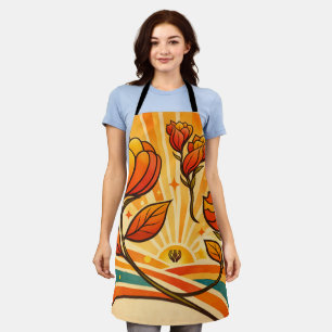Golden Horizon Bloom Apron