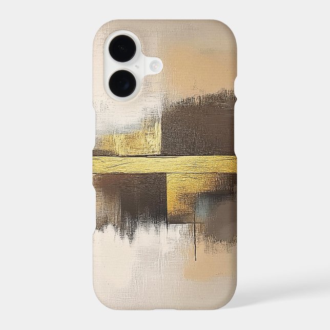 Golden Horizon – Minimalist Abstract Landscape (Back)