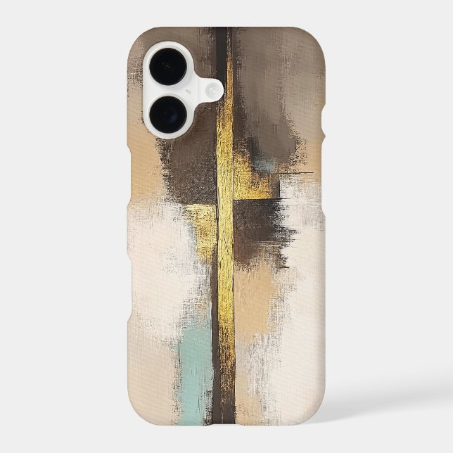Golden Horizon – Minimalist Abstract Landscape (Back)