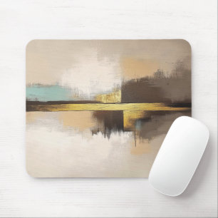 Golden Horizon – Minimalist Abstract Landscape Mouse Pad