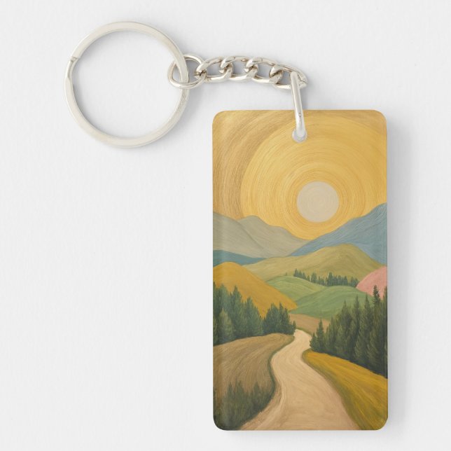 Golden Horizon Trail Key Ring (Front)