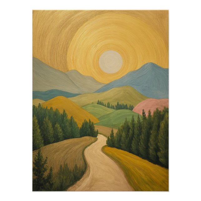 Golden Horizon Trail Poster (Front)