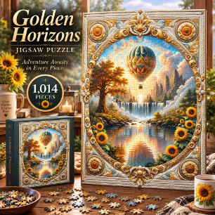 Golden Horizons Hot Air Balloon 1,014 Piece Puzzle