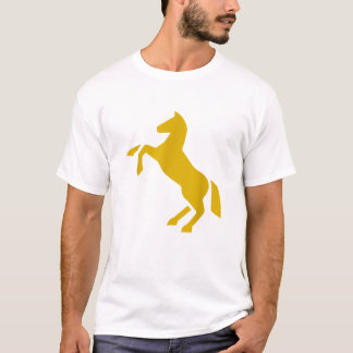 Golden Horse Design Funny T Shirt Cute Stallion Go