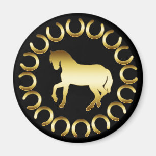 GOLDEN HORSE MAGNET