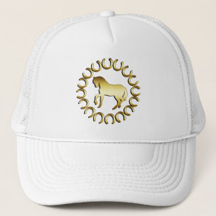 GOLDEN HORSE TRUCKER HAT