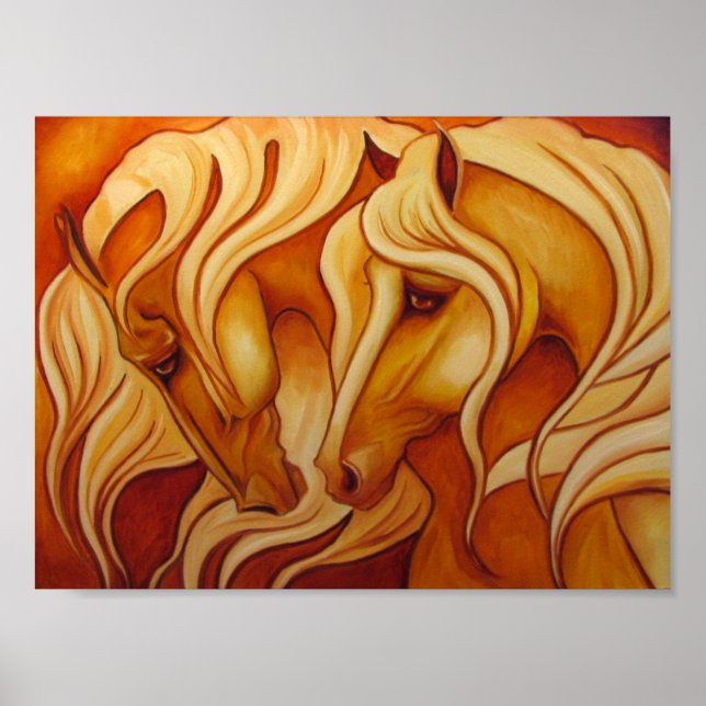 Golden Horses Print (Front)
