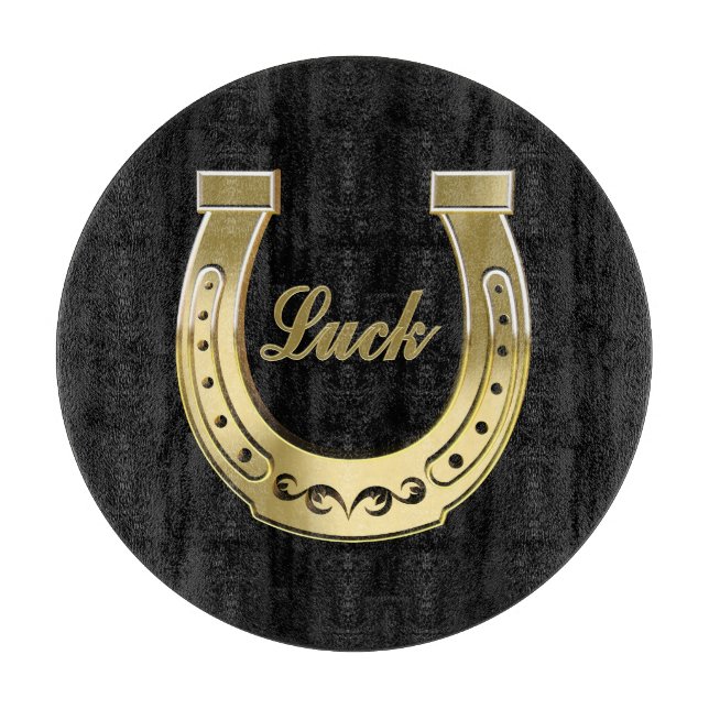 Golden horseshoe cutting board (Front)