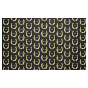 Golden horseshoe fabric