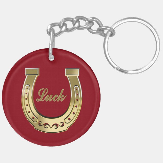 Golden horseshoe key ring (Back Left)