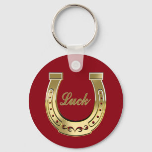 Golden horseshoe key ring