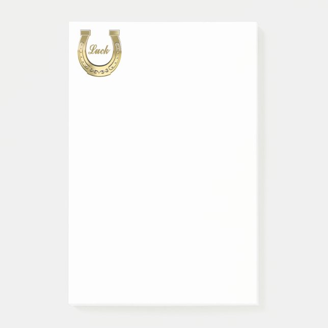 Golden horseshoe post-it notes (Front)