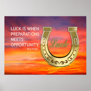 Golden horseshoe poster