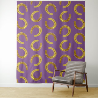Golden horseshoe tapestry