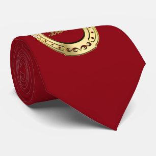 Golden horseshoe tie