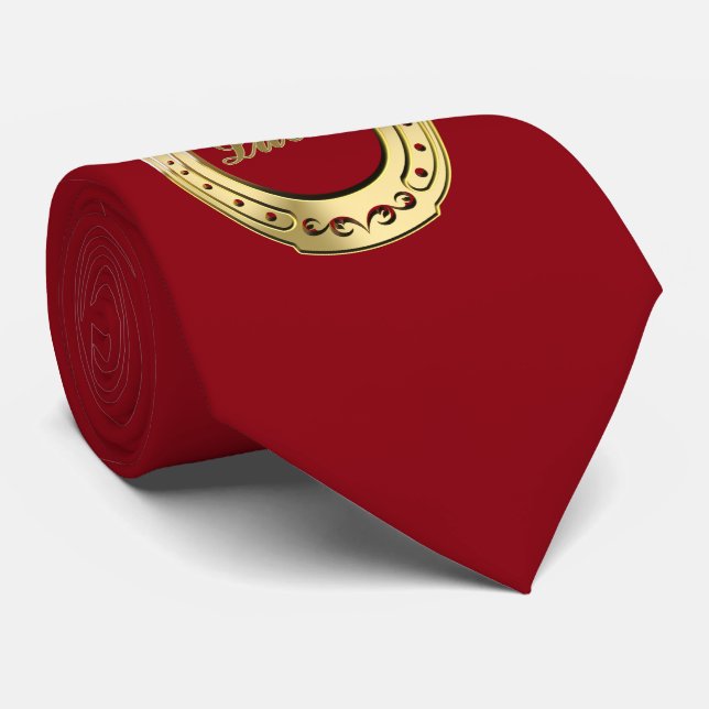 Golden horseshoe tie (Rolled)