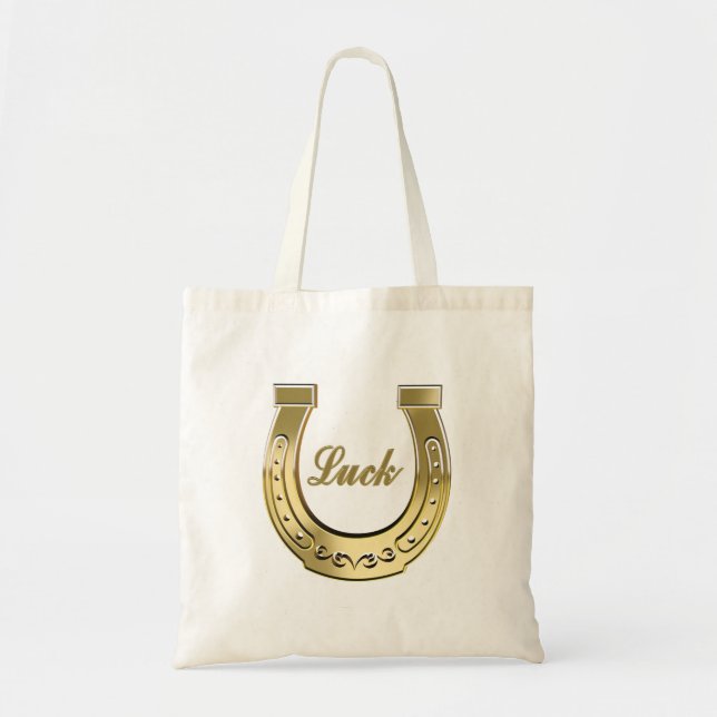 Golden horseshoe tote bag (Front)