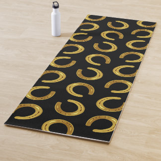 Golden horseshoe yoga mat