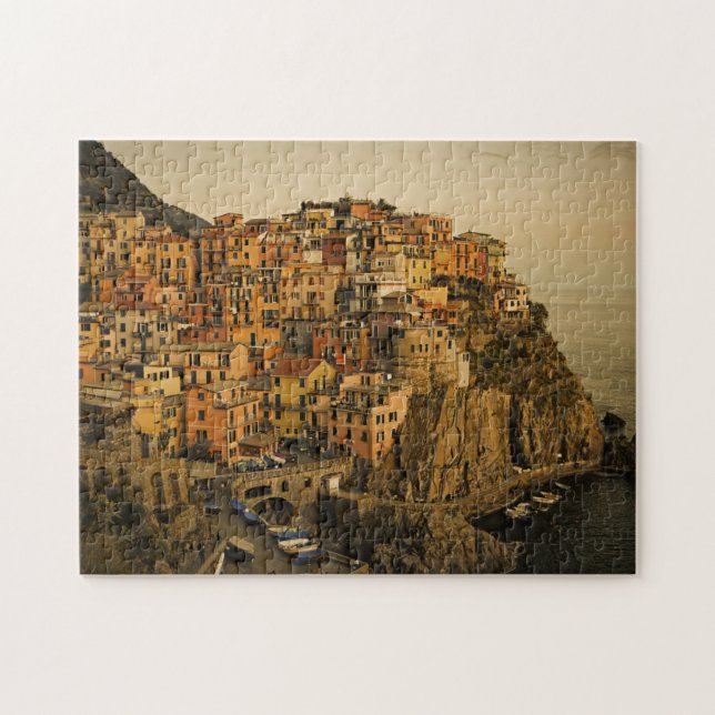 Golden Hour at Manarola - Cinque Terre Puzzle (Horizontal)