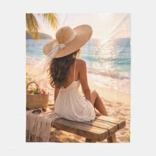Golden Hour Bliss Fleece Blanket