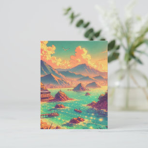 Golden Hour by the Bay Holiday Postcard