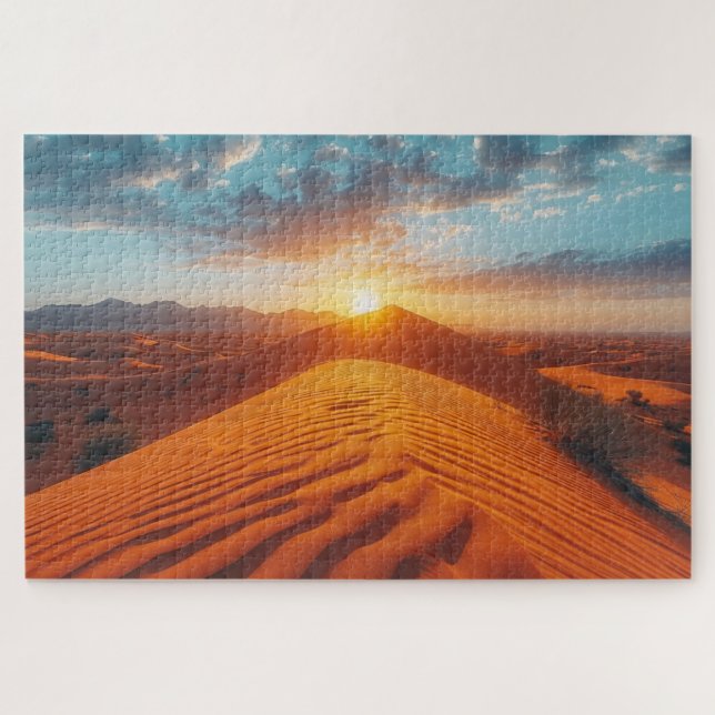 Golden Hour Desert Landscape Jigsaw Puzzle (Horizontal)