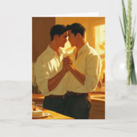 Golden Hour Embrace Card