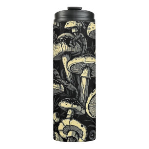 Golden Hour Mushroom Art Thermal Tumbler