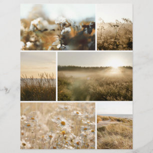 Golden hour nature Scrapbook paper for cutouts