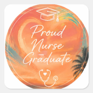 Golden Hour Nursing Graduation Sticker Proud Nur