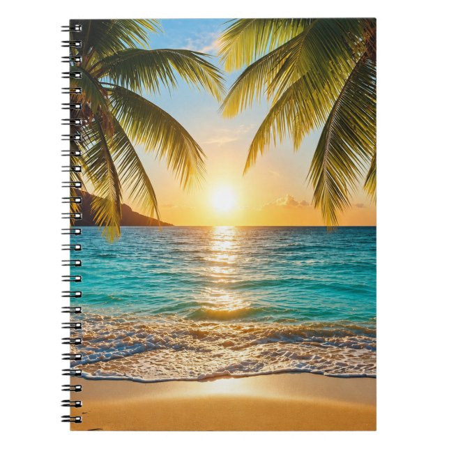 Golden Hour Palm Beach Notebook (Front)