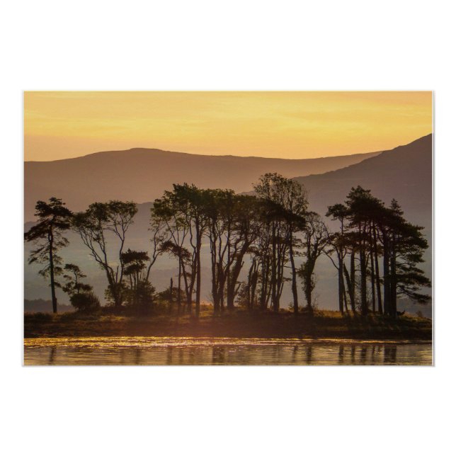 Golden Hour Reflections Kenmare Bay Ireland Print (Front)