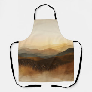 Golden Hour Rolling Hills Sunset Layers Apron