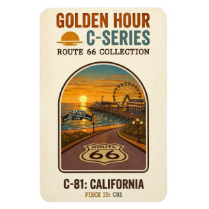 Golden Hour Route 66 C-Series   California Magnet