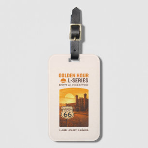 Golden Hour Route 66 L-Series Joliet Illinois Luggage Tag