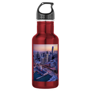 Golden Hour San Francisco City Aerial View 532 Ml Water Bottle