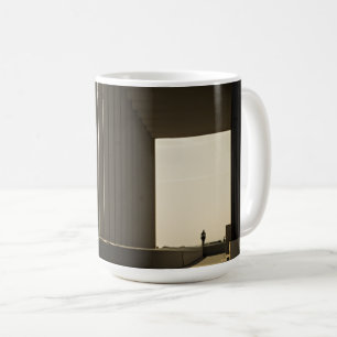 Golden Hour Shadow Lines Coffee Mug