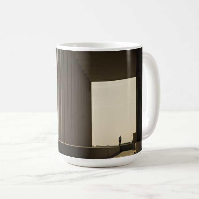 Golden Hour Shadow Lines Coffee Mug (Front Right)