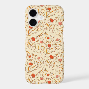Golden Hour Study   Retro Ogee Floral iPhone Case
