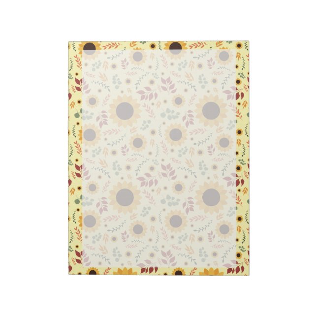 Golden Hour Sunflower | Standard Tear-Off Memo Notepad (Rotated)