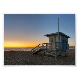 Golden Hour Sunset - Venice Beach, CA Photo Print