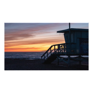 Golden Hour Sunset - Venice Beach, CA Photo Print