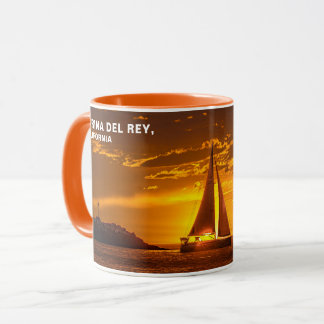 Golden Hour Sunset with Sa- MARINA DEL REY, CA Mug