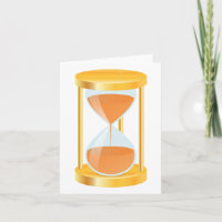 Golden Hourglass Timer with Sand Flow