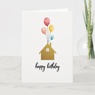 Golden House Birthday Card