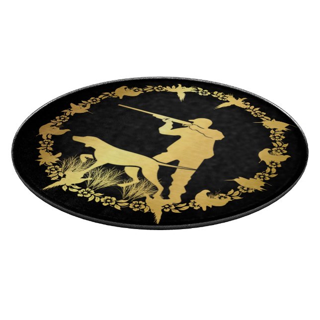 Golden hunter cutting board (Corner)