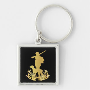 Golden hunter key ring