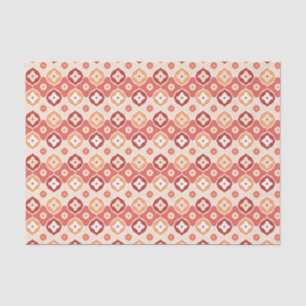 Golden ikat geometric pattern tissue paper