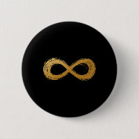 Golden Infinity Neurodiversity Symbol - Autism Awa